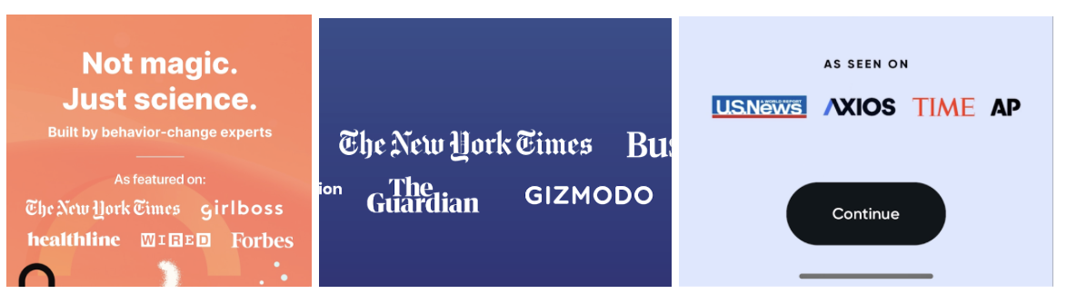 Archived press-logo examples